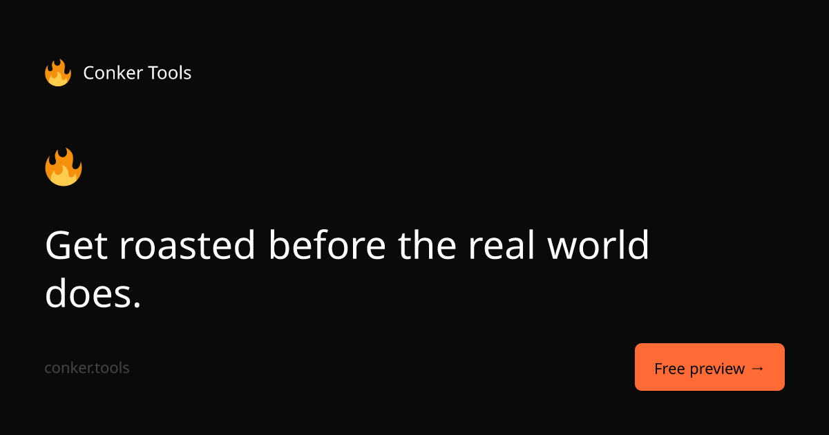 Roast My Cover Letter: What AI Found Wrong With Mine — Conker Tools